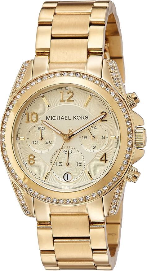 amazon damen golden michael kors|Amazon.com: Womens Michael Kors Gold Watch.